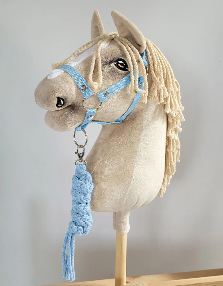 Super Hobby Horse Hobby Horse skirtas pavadėlis ir kamanos šviesiai mėlynos