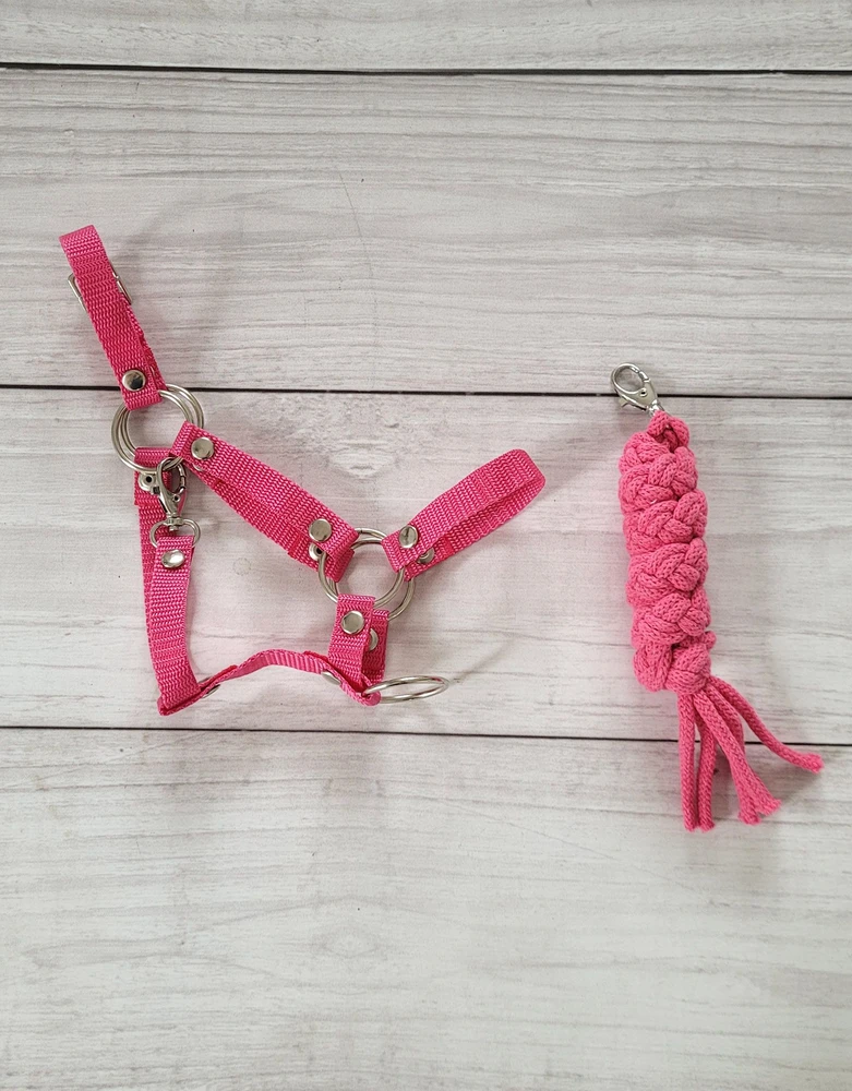 Super Hobby Horse Hobby Horse pakinktų rinkinys su virve – tamsiai rožinis