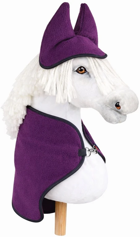 Super Hobby Horse Hobby Horse rinkinys: violetinis pledas ir ausinukai
