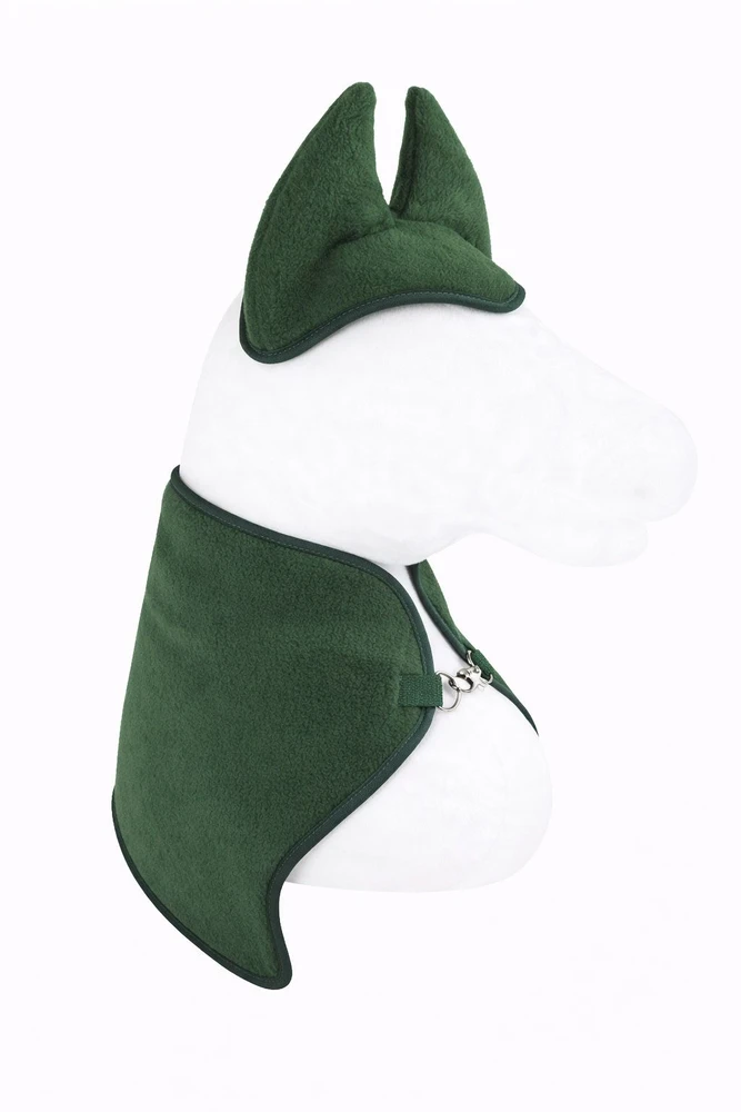 Super Hobby Horse Rinkinys flisinė antklodė ir ausų apsaugos Hobby Horse A4/A5, tamsiai žalia