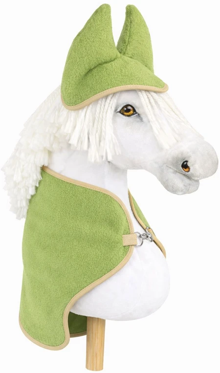 Super Hobby Horse Rinkinys Hobby Horse arkliukui: šviesiai žalias pledas ir ausinukai
