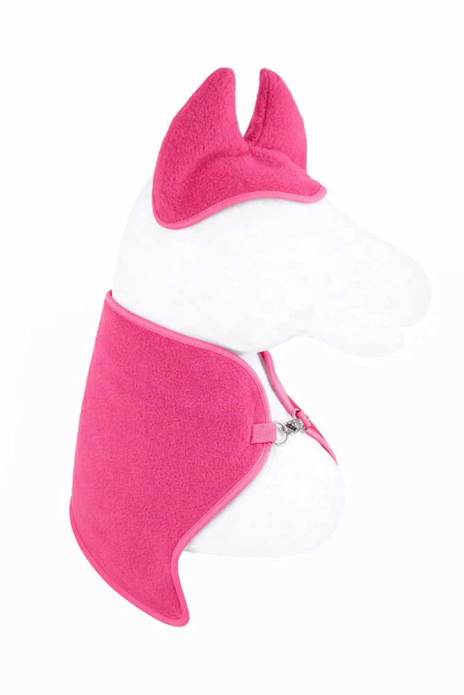 Super Hobby Horse Hobby Horse vilnos apsiaustas su ausinėmis A4 ir A5 tamsiai rožinis rinkinys