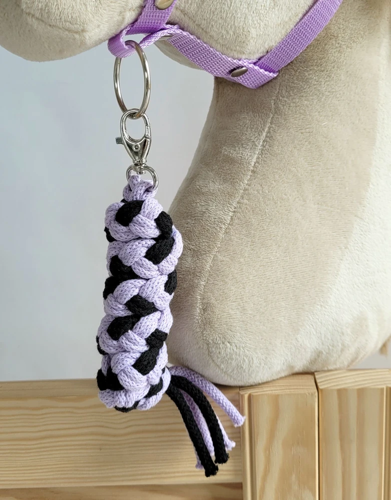 Super Hobby Horse Hobi arkliuko kantaras ir pavadys – juoda ir violetinė