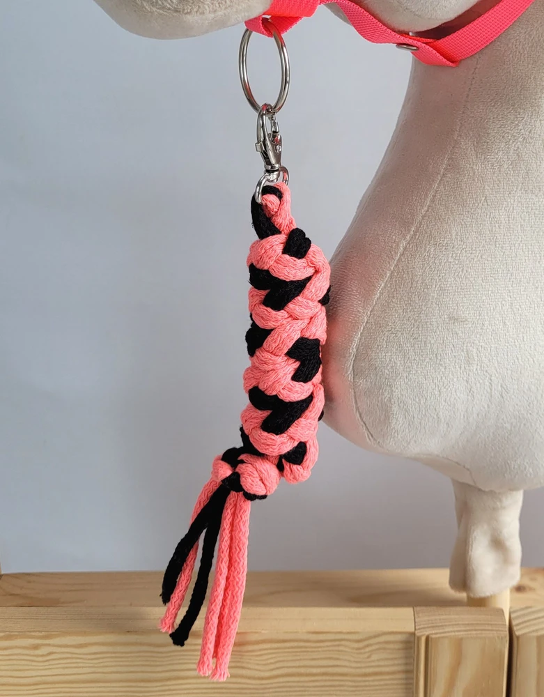 Super Hobby Horse Hobio žirgo kantaras ir pavadis, juoda/ neoninė rožinė