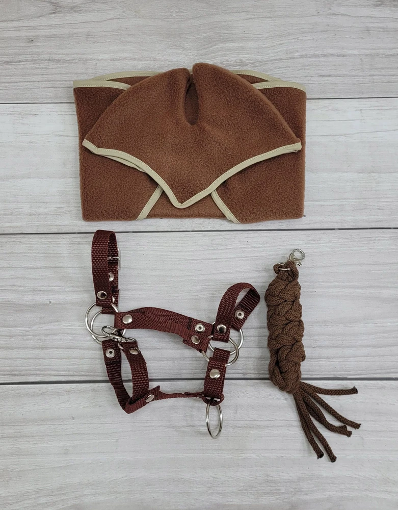 Super Hobby Horse Kamanos hobby horse su pavadėliu, rudos