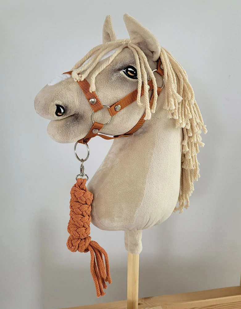 Super Hobby Horse hobby horse skirtas kantaras ir pavadėlis ginger spalvos