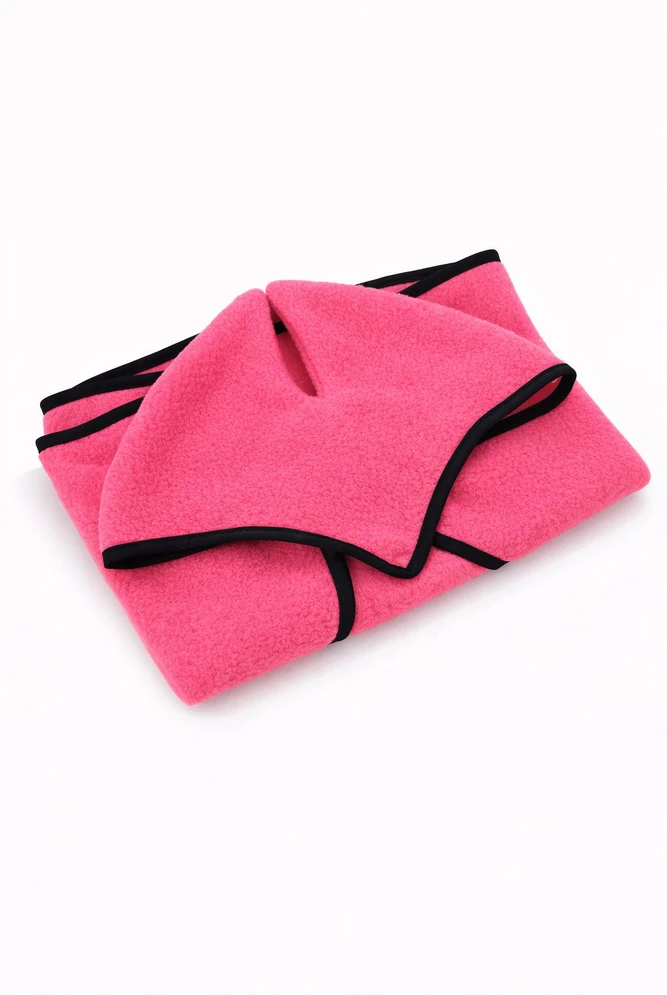Super Hobby Horse Rožinis Hobby Horse rinkinys su fleece gūnia ir ausinėmis