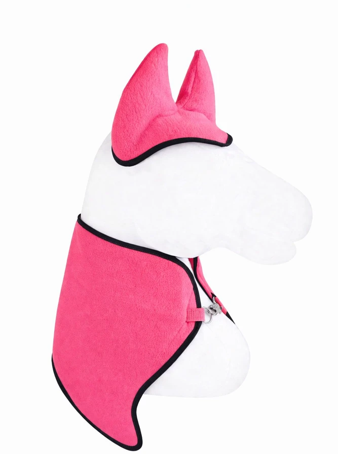 Super Hobby Horse Rožinis Hobby Horse rinkinys su fleece gūnia ir ausinėmis