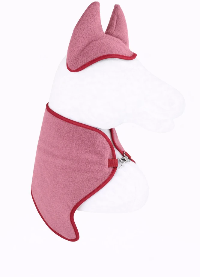 Super Hobby Horse Hobby Horse rinkinys A4 ir A5: flisinė antklodė ir ausinukai uogų spalvos
