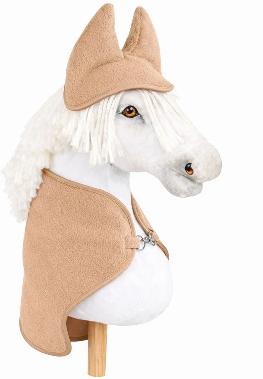 Super Hobby Horse Hobby Horse A4 ir A5 komplektas su vilnos gūnia ir ausinėmis camel spalvos