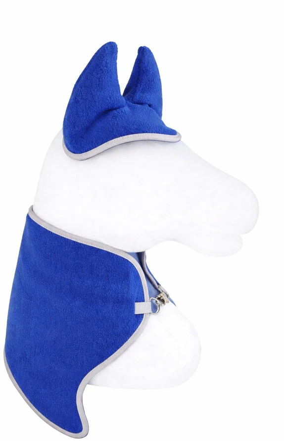 Super Hobby Horse Rinkinys hhobby horse : tamsiai mėlynas pledas ir ausinukai