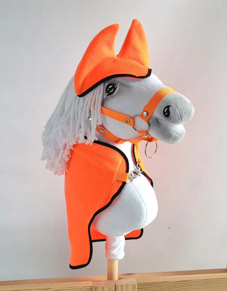 Super Hobby Horse Flisinis komplektas Hobby Horse A4 ir A5, neoninės oranžinės spalvos