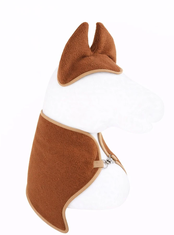 Super Hobby Horse Hobby Horse rinkinys A4 ir A5: rudas flisinis apklotas su ausinėmis