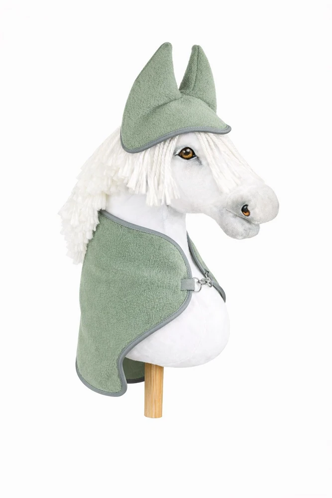 Super Hobby Horse Rinkinyshobby horse : šalavijo spalvos pledukas ir ausinukai