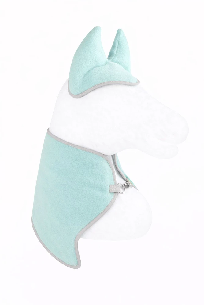 Super Hobby Horse Hobby Horse rinkinys: švelniai mėtų spalvos pledas ir ausinukai
