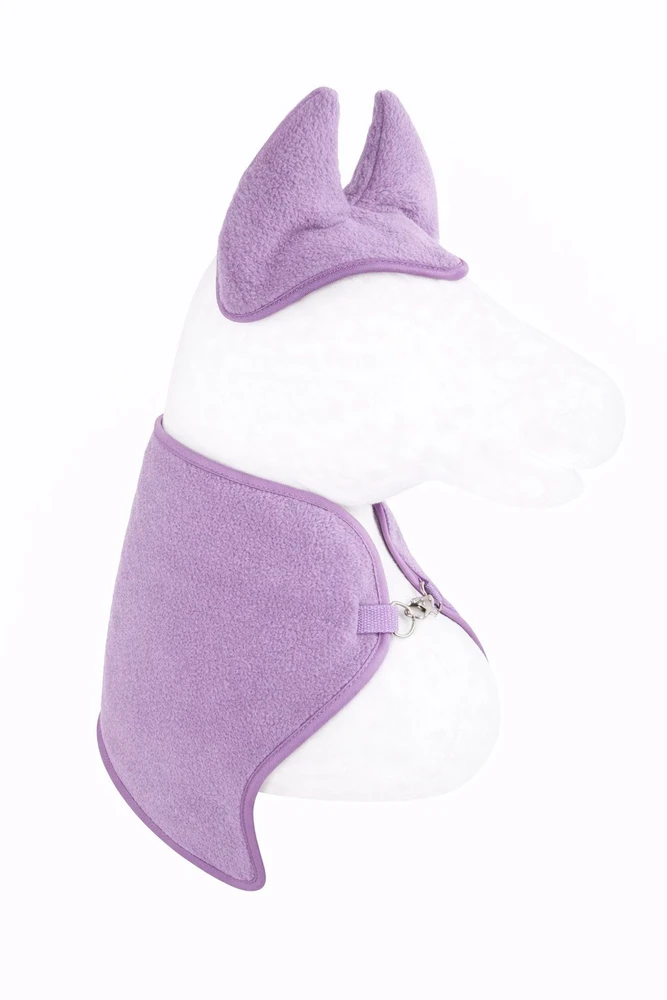 Super Hobby Horse hobby horse violetinis flisinis pledas ir ausinukai