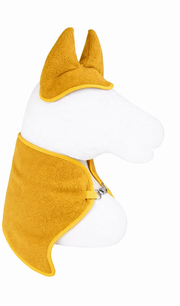 Super Hobby Horse Hobby Horse komplektas A4 ir A5: flisinė gūnia su ausinėmis, medaus geltonumo