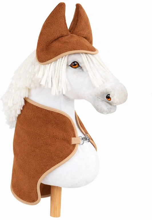 Super Hobby Horse Hobby Horse rinkinys A4 ir A5: rudas flisinis apklotas su ausinėmis