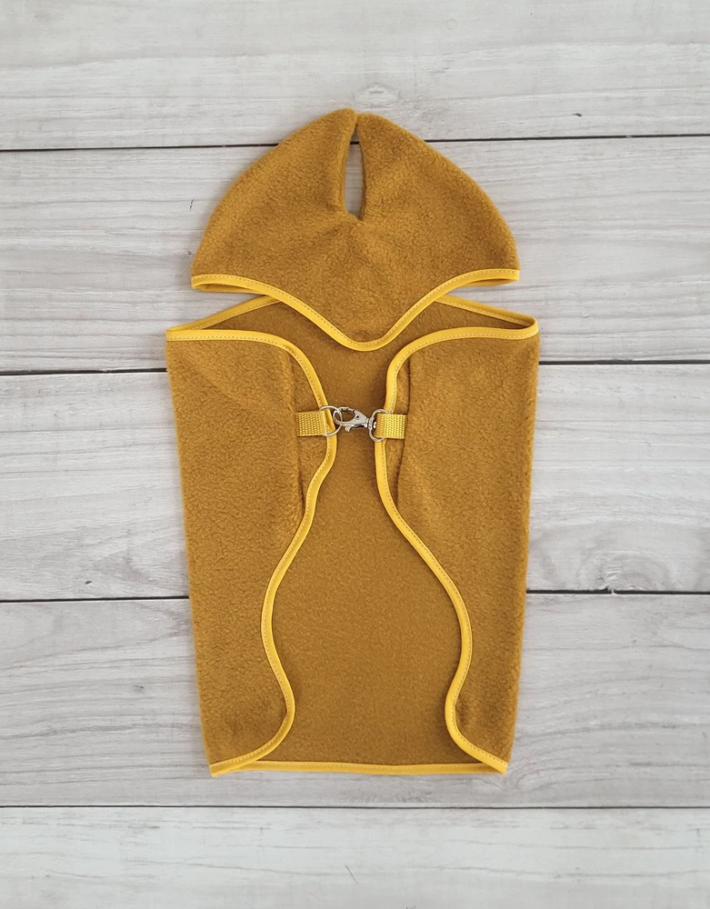 Super Hobby Horse Hobby Horse komplektas A4 ir A5: flisinė gūnia su ausinėmis, medaus geltonumo