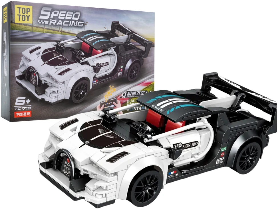 Ramiz Konstruktorius Sportinis automobilis baltas R/C
