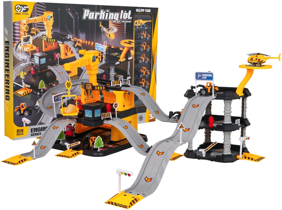 Ramiz Daugiafunkcis statybų aikštelės ir parkavimo žaislų rinkinys