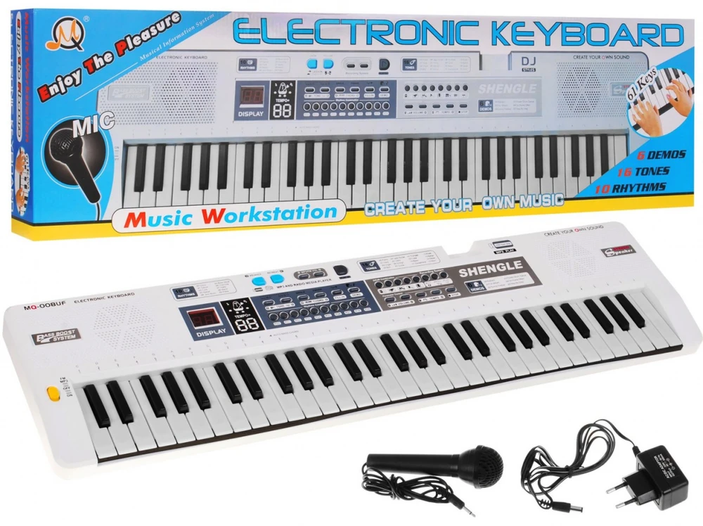 Ramiz Elektroninė klaviatūra MQ-008UF su ritmais