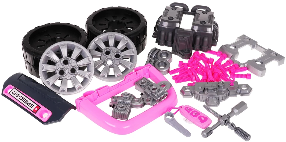 Ramiz Jauno mechaniko žaidimų dirbtuvės rožinės spalvos