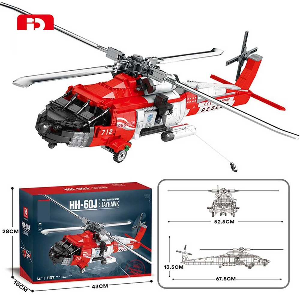 Ramiz Konstruktorius Sraigtasparnis HH-60J, 1137 el.