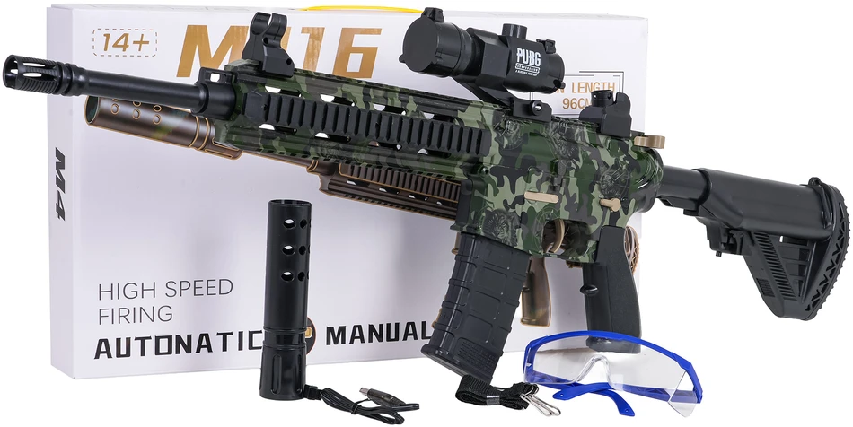 Ramiz M416 vandens želė kulkų šautuvas su priedais