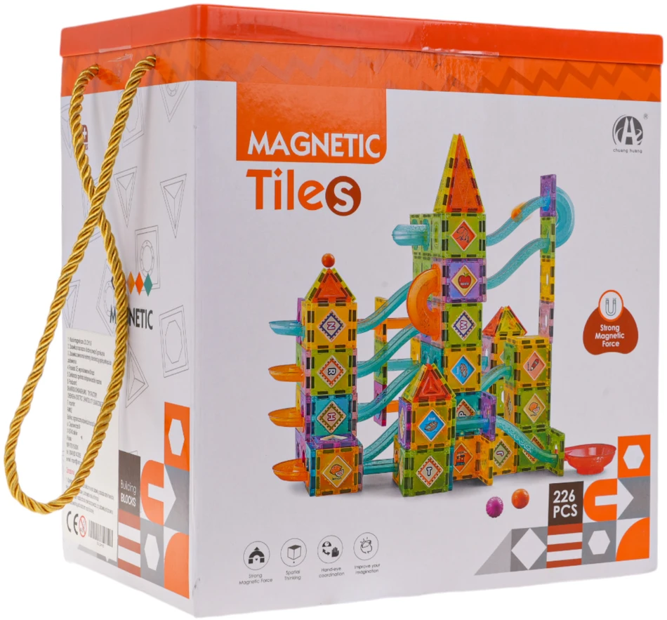 Ramiz Magnetinių kaladėlių pilies trasos rinkinys