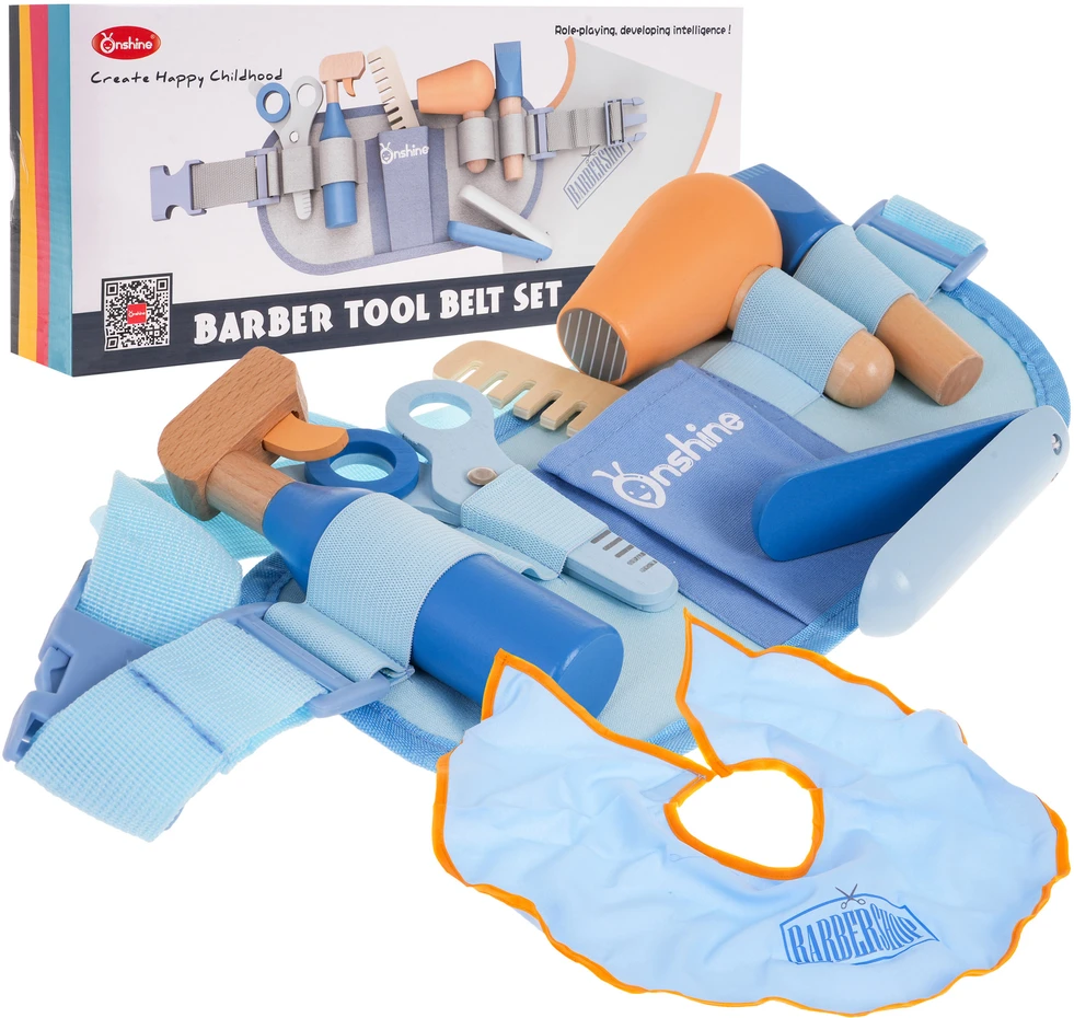 Ramiz Wooden Barber Set