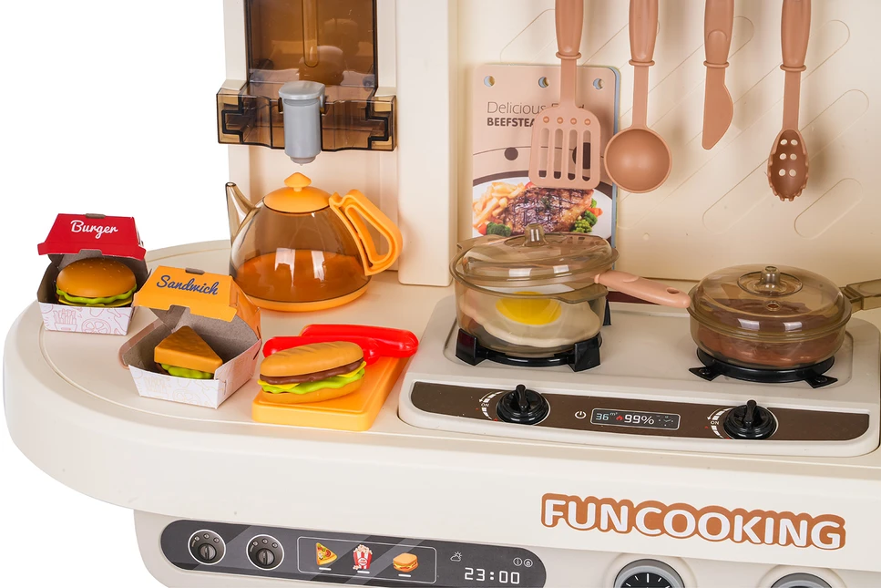 Ramiz MEGA didelė ir moderni žaislinė virtuvėlė Western Kitchen