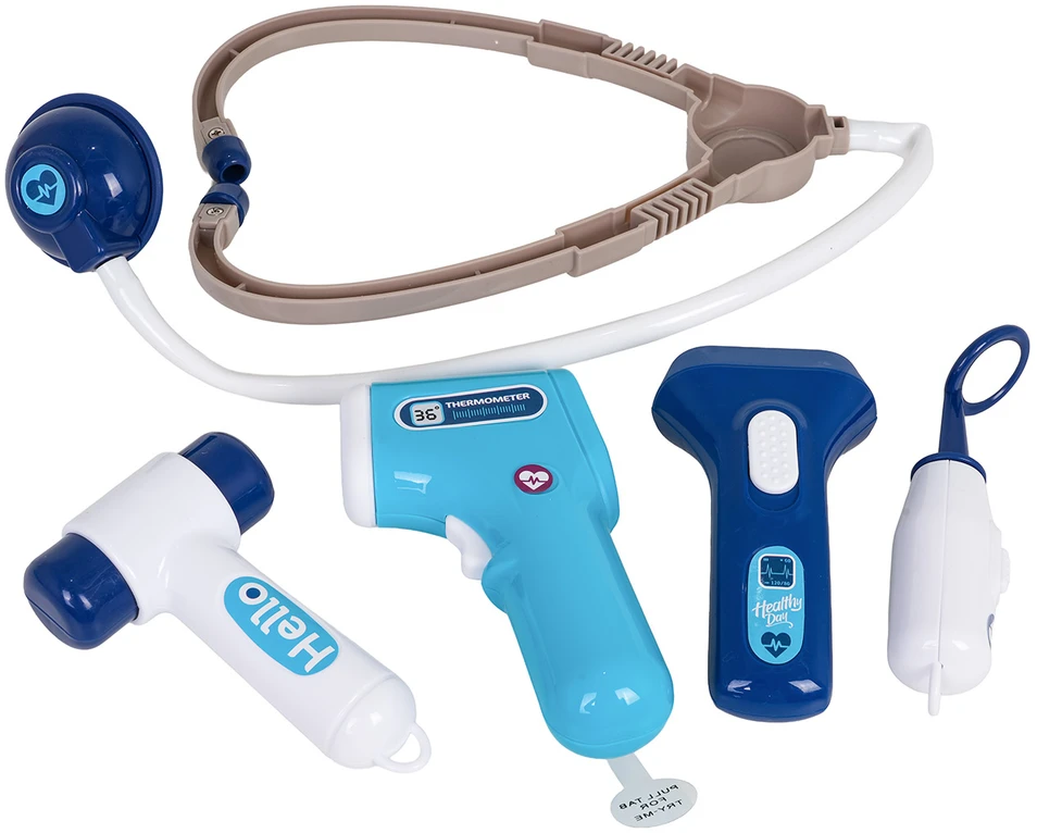 Ramiz Gydytojo rinkinys su šviesos ir garso efektais, mėlynas