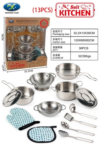 Ramiz Metalinių puodų ir priedų rinkinys 13 elementų