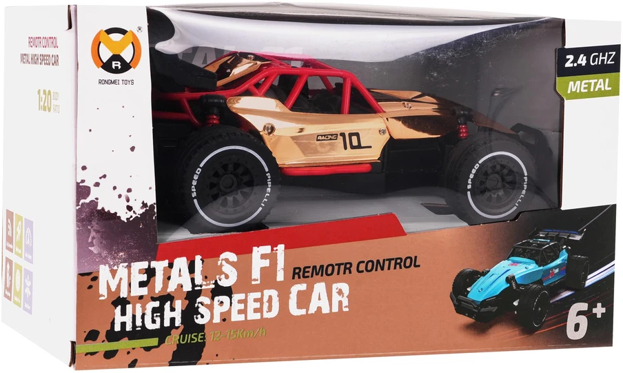 Ramiz Metalo lenktyninis automobilis R/C auksinis