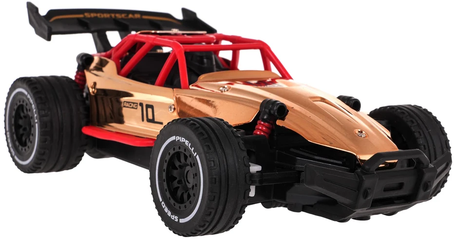Ramiz Metalo lenktyninis automobilis R/C auksinis