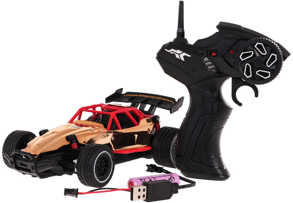 Ramiz Metalo lenktyninis automobilis R/C auksinis