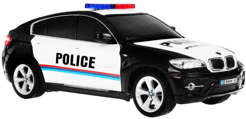 Ramiz 1:24 R/C licencijuotas policijos automobilis Bmw X 6 Juodas Police