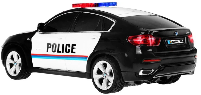 Ramiz 1:24 R/C licencijuotas policijos automobilis Bmw X 6 Juodas Police