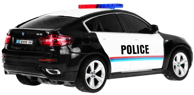 Ramiz 1:24 R/C licencijuotas policijos automobilis Bmw X 6 Juodas Police