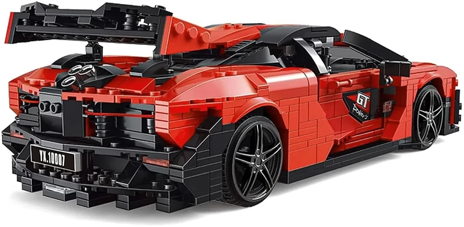 Ramiz Konstruktorius Oranžinis sportinis automobilis 1372 el.