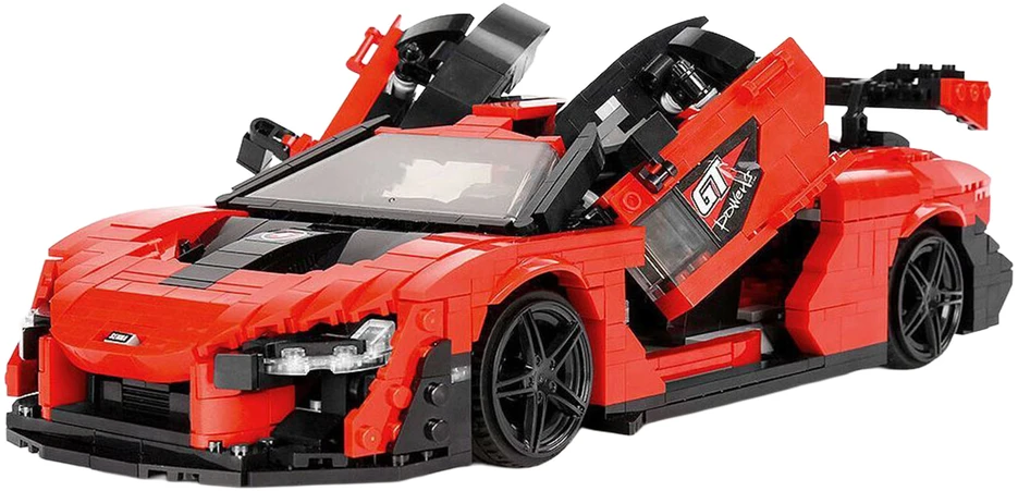 Ramiz Konstruktorius Oranžinis sportinis automobilis 1372 el.
