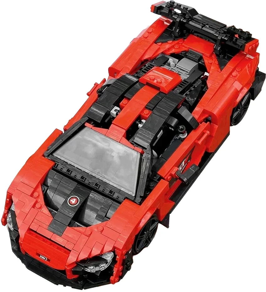 Ramiz Konstruktorius Oranžinis sportinis automobilis 1372 el.