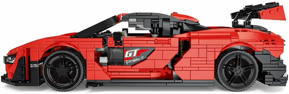 Ramiz Konstruktorius Oranžinis sportinis automobilis 1372 el.