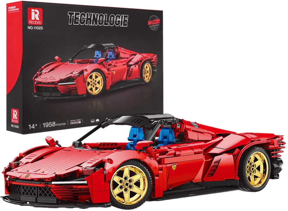 Ramiz Konstruktorius Raudonas R/C sportinis automobilis, 1958 el.