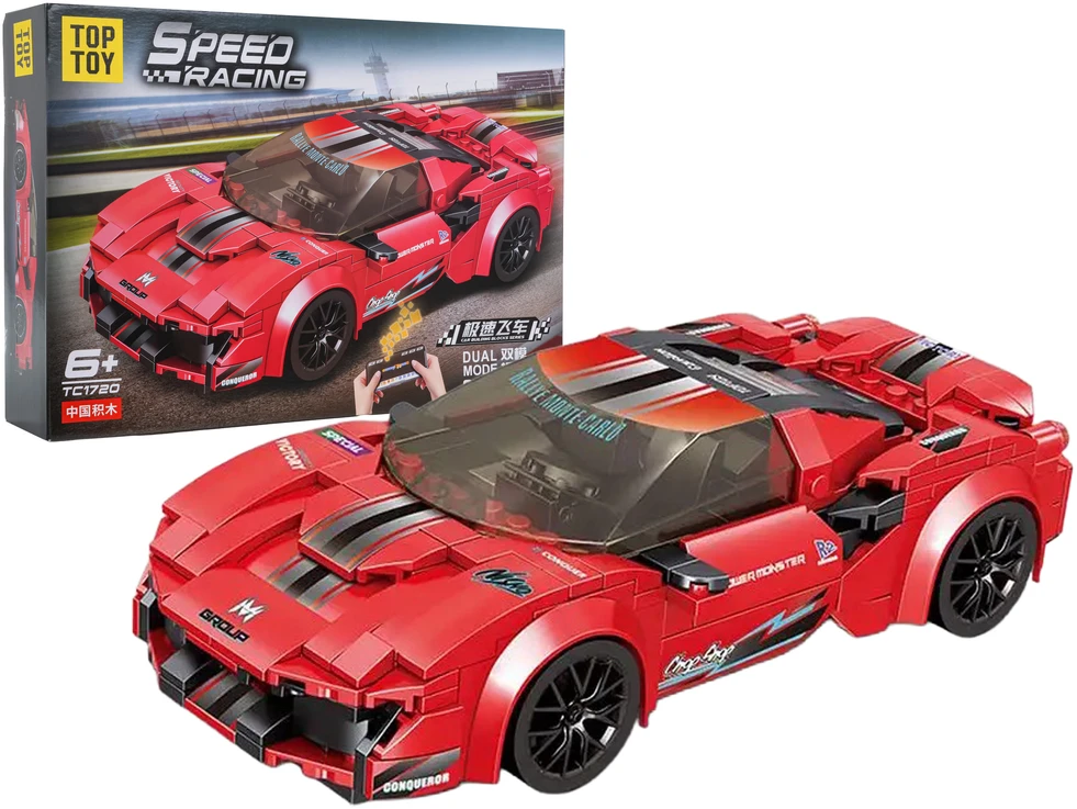 Ramiz Konstruktorius Sportinis automobilis R/C Raudonas