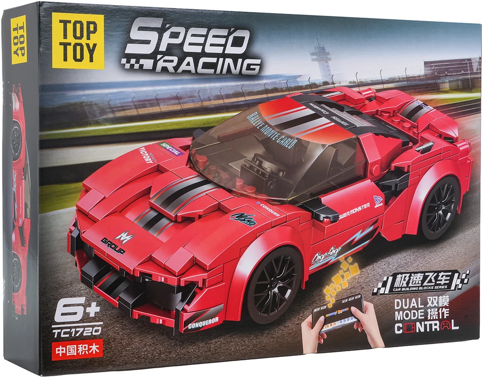Ramiz Konstruktorius Sportinis automobilis R/C Raudonas