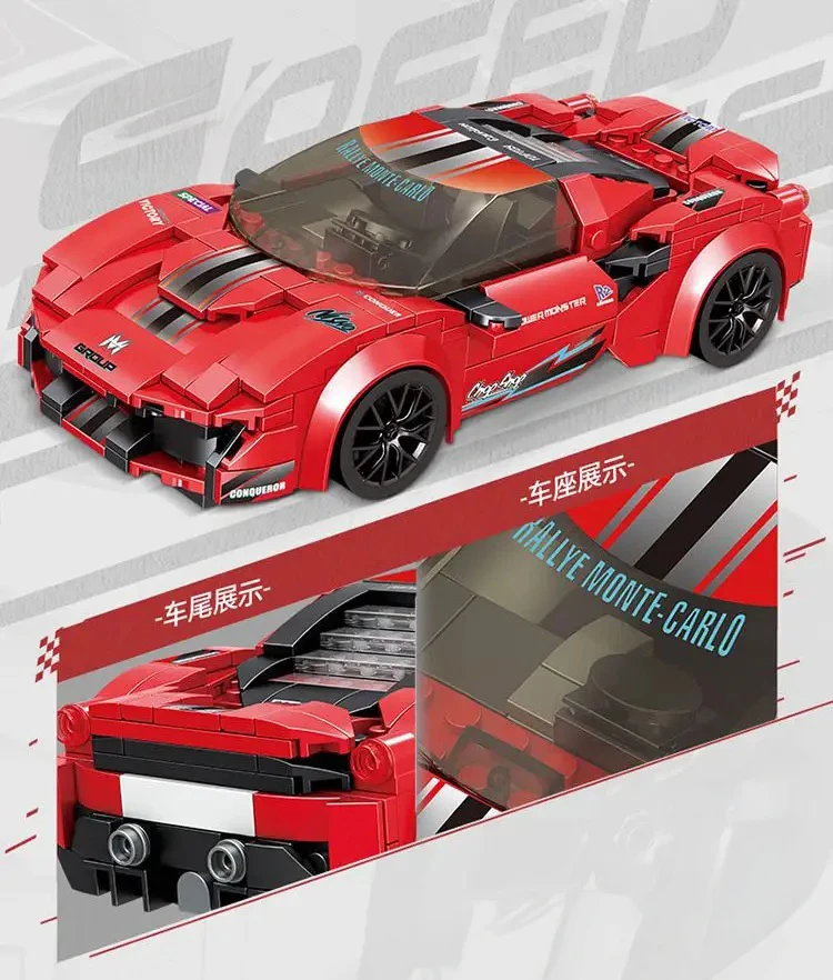 Ramiz Konstruktorius Sportinis automobilis R/C Raudonas