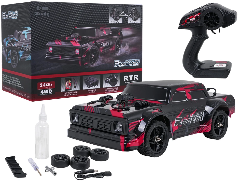 Ramiz ROCKET R/C valdomas 4x4 driftinis automobilis