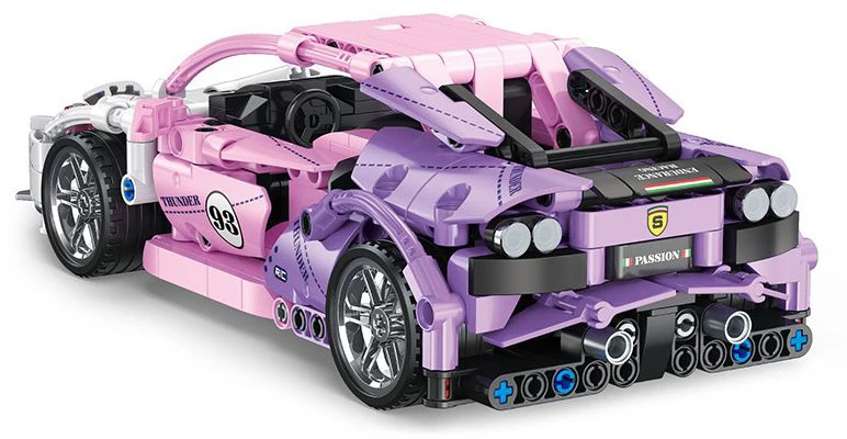 Ramiz Konstruktorius - Rožinis sportinis automobilis, 652 el.